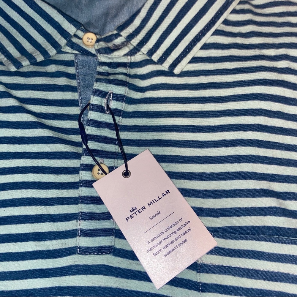 NWT Peter Millar Seaside Wash Polo Shirt - Picture 5 of 7